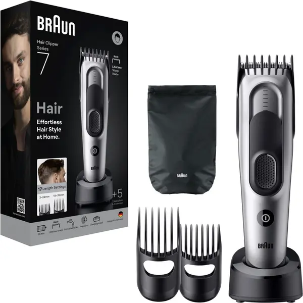Braun Braun Series 7 HC7590 машинка за подстригване на коса с 5 стилизиращи уреда 1 бр.