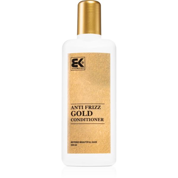 Brazil Keratin Brazil Keratin Gold Anti Frizz Conditioner регенериращ балсам за непокорна коса 300 мл.