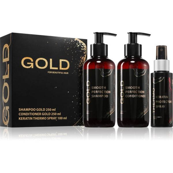 Brazil Keratin Brazil Keratin Luxury Gold подаръчен комплект за суха и увредена коса