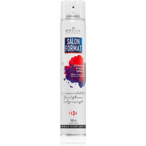 Brelil Professional Brelil Professional Salon Format Strong Fixing Spray лак за коса за фиксиране и оформяне 500 мл.