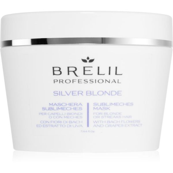 Brelil Professional Brelil Professional Silver Blonde Sublimeches Mask хидратираща маска неутрализиращ жълтеникавите оттенъци 220 мл.