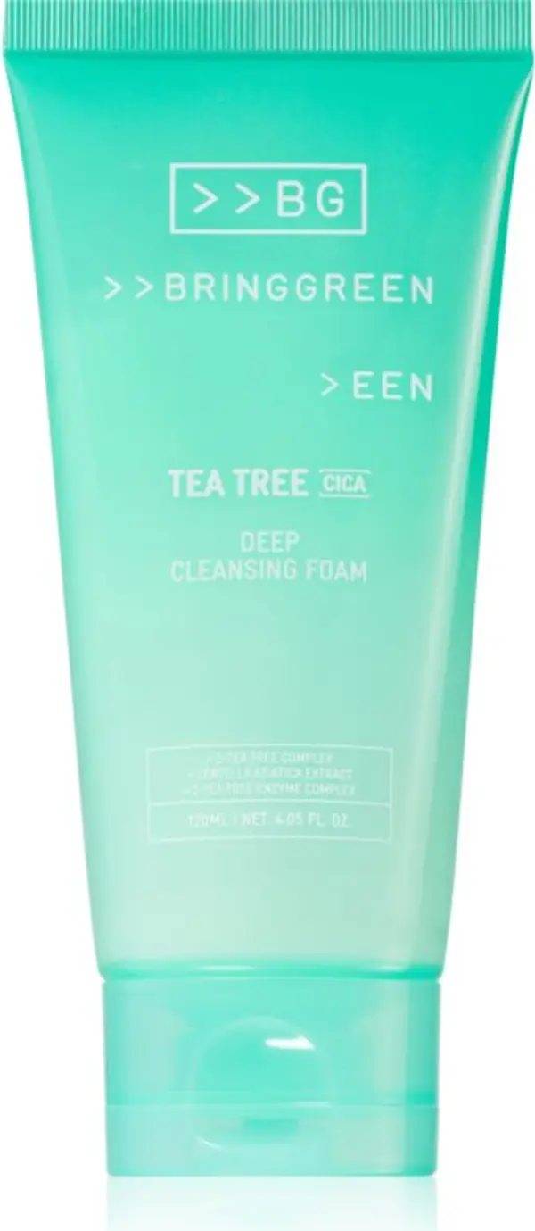 BRINGGREEN BRINGGREEN Tea Tree Cica Deep Cleansing Foam дълбокопочистваща пяна с успокояващ ефект 120 мл.
