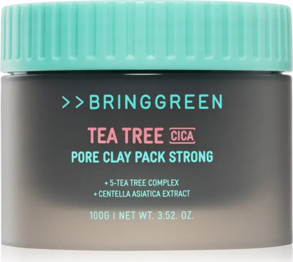BRINGGREEN BRINGGREEN Tea Tree Cica Pore Clay Pack Strong маска-крем за мазна кожа склонна към акне 100 гр.