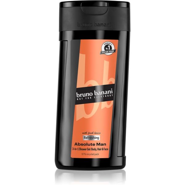 Bruno Banani Bruno Banani Absolute Man освежаващ душ гел 3 в 1 за мъже 250 мл.