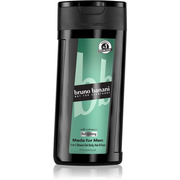 Bruno Banani Bruno Banani Made for Men освежаващ душ гел 3 в 1 за мъже 250 мл.