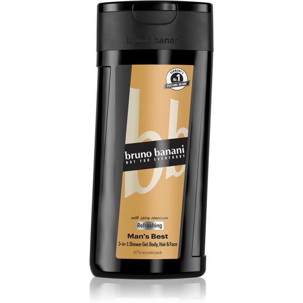 Bruno Banani Bruno Banani Man's Best освежаващ душ гел 3 в 1 за мъже 250 мл.