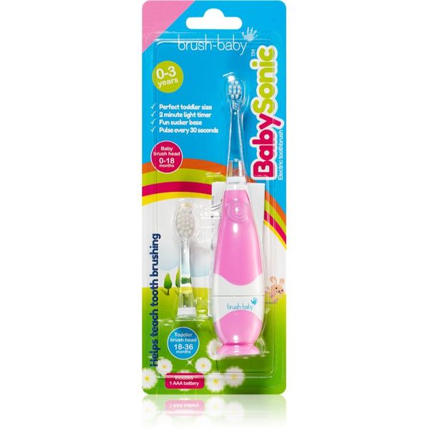 Brush Baby Brush Baby BabySonic електрическа четка за зъби за деца 0 – 36 месеца Pink 1 бр.