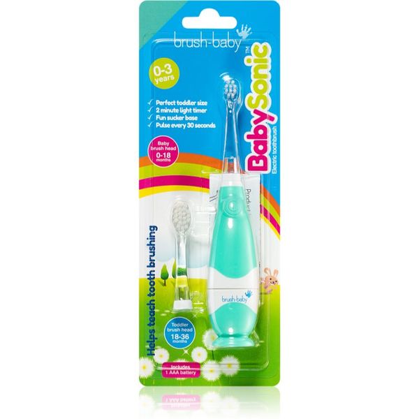 Brush Baby Brush Baby BabySonic електрическа четка за зъби за деца 0 – 36 месеца Teal 1 бр.