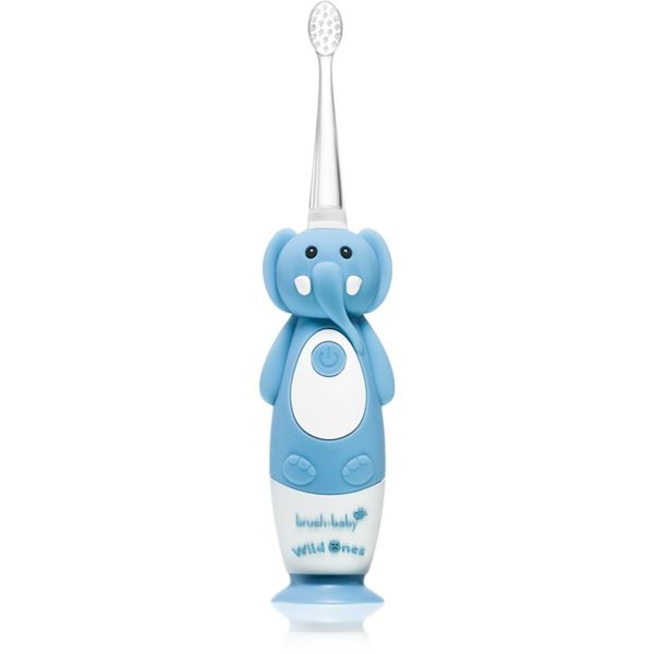 Brush Baby Brush Baby WildOnes WildOne електрическа четка за зъби + 2 резервни глави за деца Elephant 1 бр.