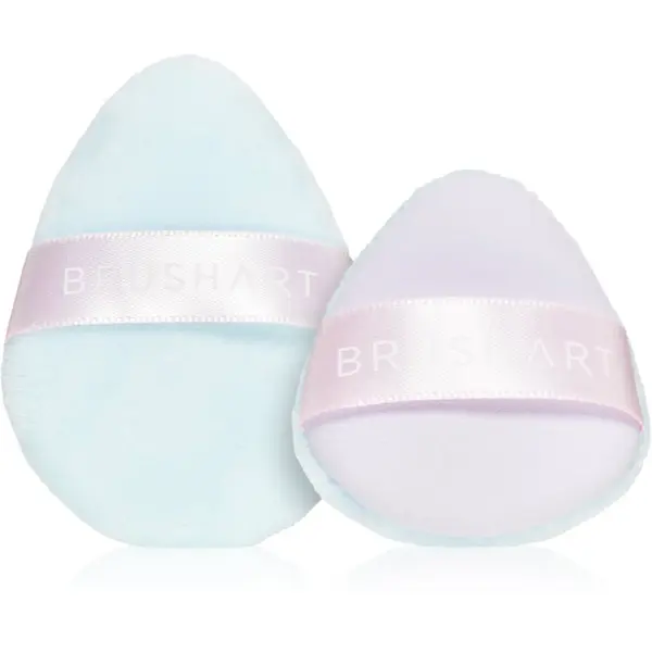 BrushArt BrushArt Accessories 2-in-1 Powder and make-up puff set велурен тампон за пудра 2 бр.