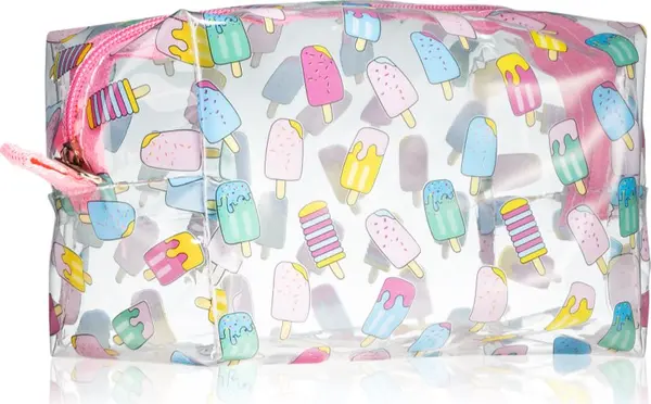 BrushArt BrushArt Accessories Transparent cosmetic bag прозрачна козметична чантичка Ice Cream 1 бр.