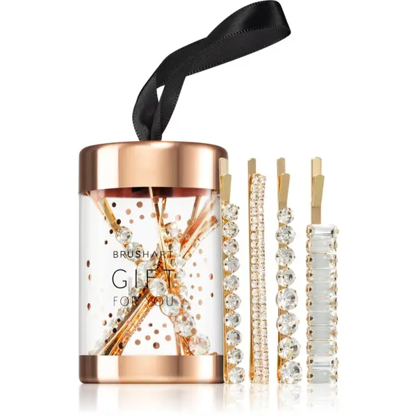 BrushArt BrushArt Gift for You Rhinestone bobby pins фиби за коса 4 бр.