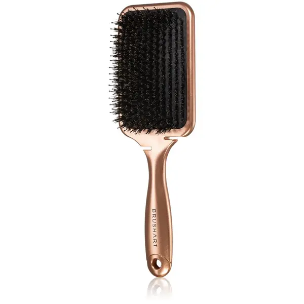 BrushArt BrushArt Hair Boar bristle paddle hairbrush Четка за коса с косми от глиган Bronze 1 бр.