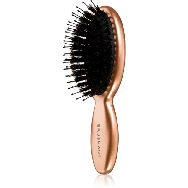 BrushArt BrushArt Hair Boar bristle paddle hairbrush Четка за коса с косми от глиган Travel 1 бр.