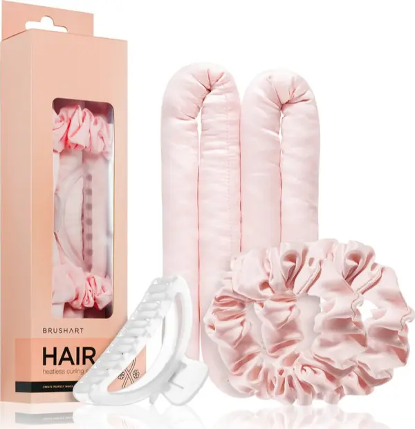 BrushArt BrushArt Hair Heatless hair curling set комплект за къдрене на косата Pink