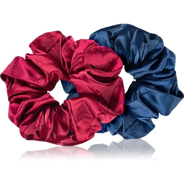 BrushArt BrushArt Hair Large satin scrunchie set ластици за коса Red & Blue