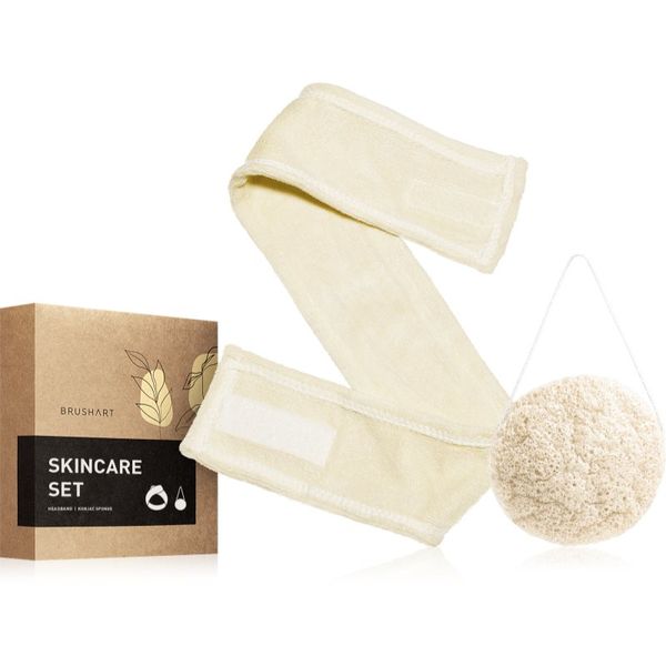 BrushArt BrushArt Home Salon Skincare set Headband & Konjac sponge комплект за грижа за лице