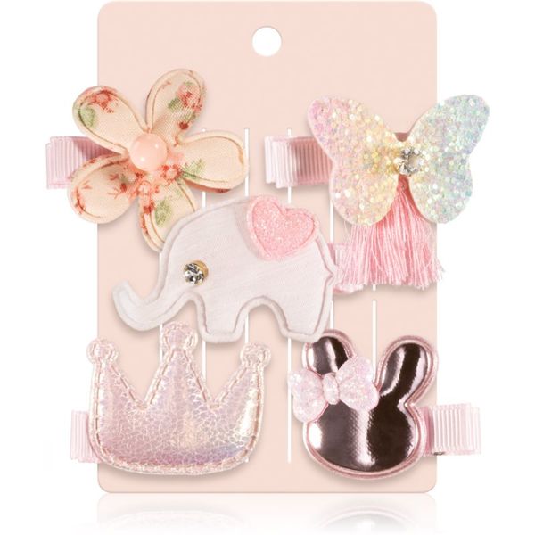 BrushArt BrushArt KIDS Elephant hair clip set фиби за коса Elephant 5 бр.