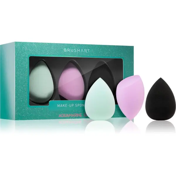 BrushArt BrushArt Make-up Sponge Set гъба за фон дьо тен AQUAMARINE GREEN