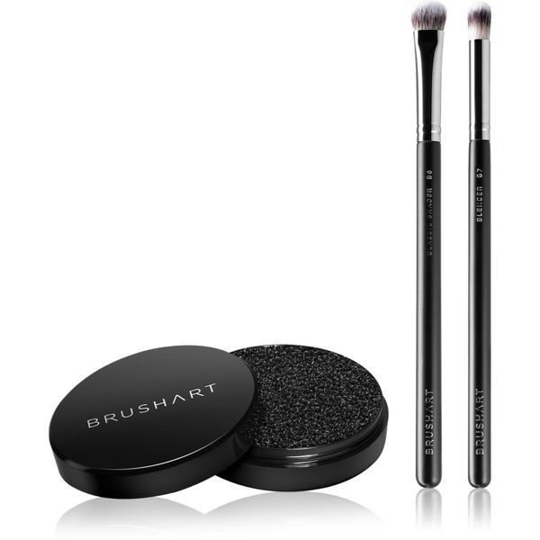 BrushArt BrushArt Professional Eyeshadow brush set with brush cleaning sponge комплект четки за гримиране на очите