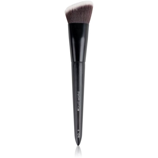 Brushworks Brushworks Angled Flat Top Foundation Buffing Brush плоска четка за грим тип NO. 9 1 бр.