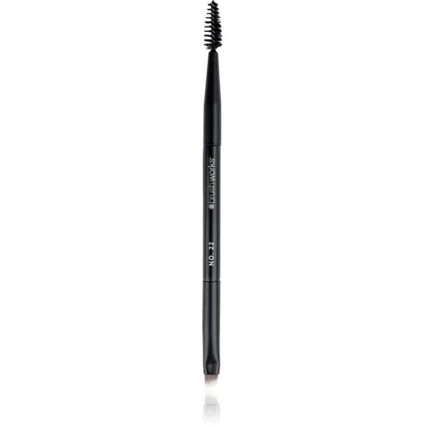 Brushworks Brushworks Double Ended Brow Brush And Spoolie двустранна четка за вежди NO. 22 1 бр.