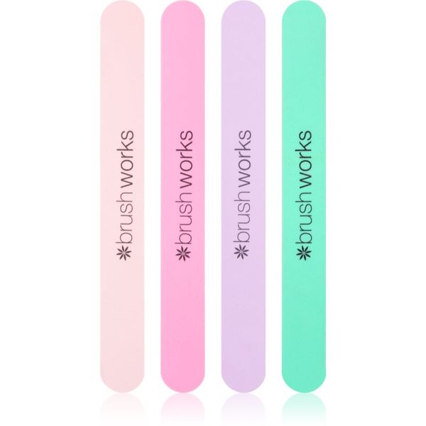 Brushworks Brushworks Nail Files Pastel комплект пили за нокти (за нокти)