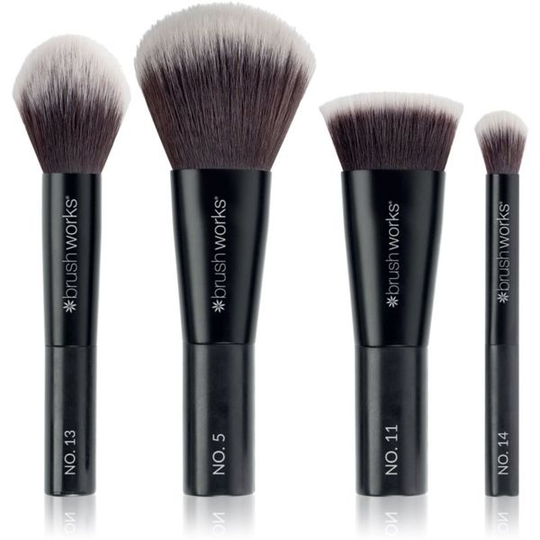 Brushworks Brushworks On The Move Makeup Minis Complexion комплект четки