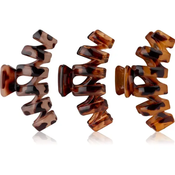 Brushworks Brushworks Tortoiseshell Claw Clips щипка за коса 3 бр.