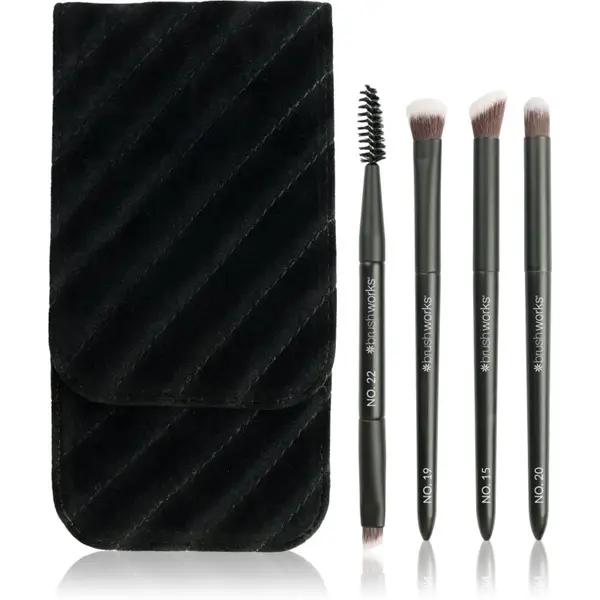 Brushworks Brushworks Travel Eye Brush Set комплект четки на път