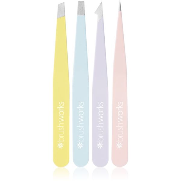Brushworks Brushworks Tweezer Set Mixed комплект пинсети