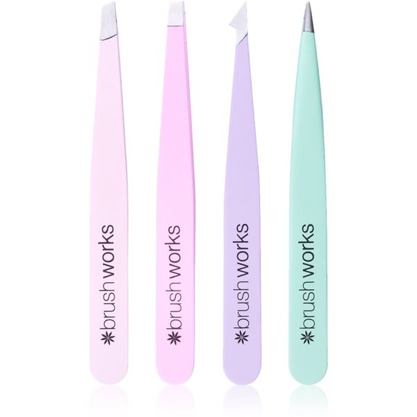 Brushworks Brushworks Tweezer Set Pastel комплект пинсети