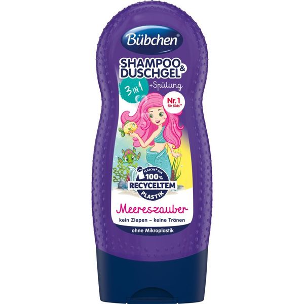 Bübchen Bübchen Kids Shampoo & Shower Gel & Conditioner шампоан, балсам и душ гел 3 в 1 230 мл.