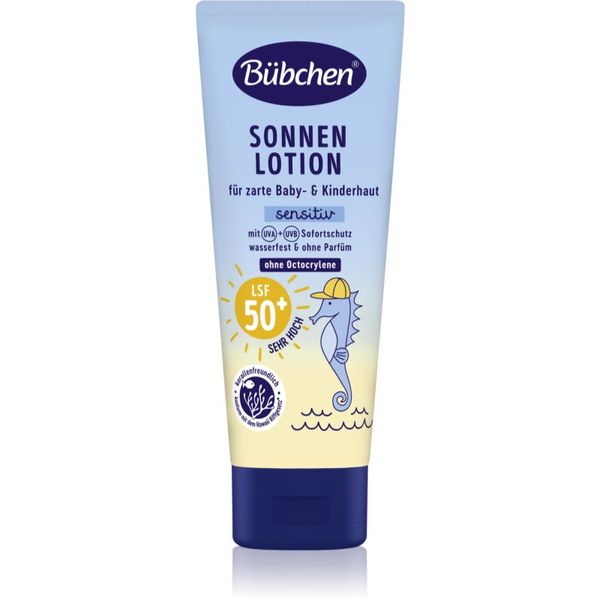 Bübchen Bübchen Sensitive Sun Lotion SPF 50+ защитно мляко за загар за деца SPF 50+ 100 мл.