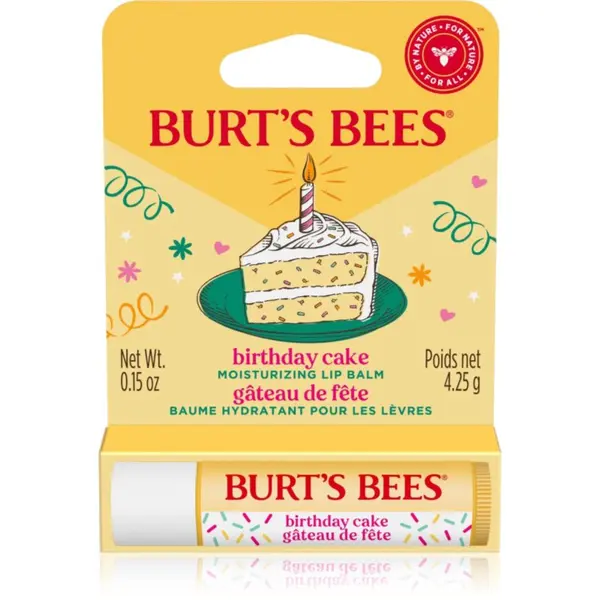 Burt’s Bees Burt’s Bees Birthday Cake балсам за устни в пчелен восък вкус Vanilla Cake 4.25 гр.
