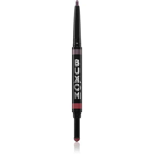 Buxom Buxom FLIP SIDE DUAL-ENDED EYELINER & SHADOW кремообразни сенки за очи и очна линия с молив цвят Burgundy Bestie 0.78 гр.