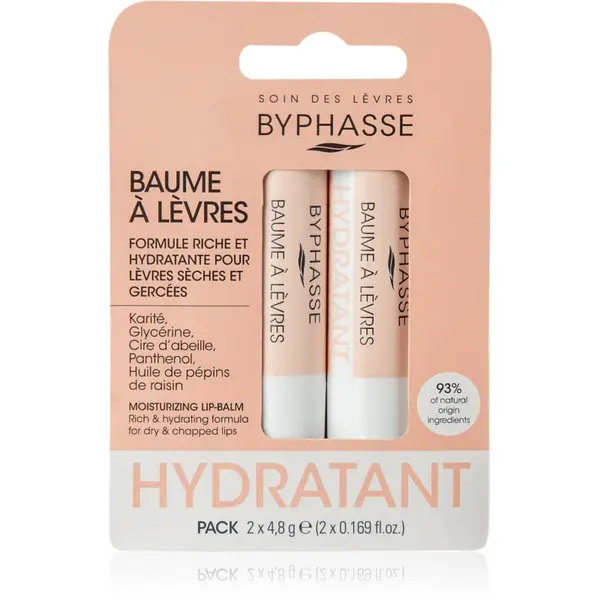 BYPHASSE BYPHASSE Hydratant хидратиращ балсам за устни 2x4.8 гр.