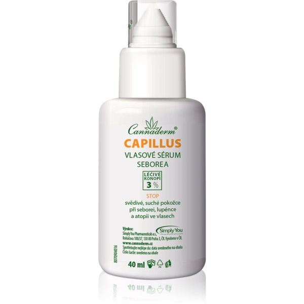 Cannaderm Cannaderm Capillus Seborea Hair Serum активен серум за суха и сърбяща кожа на главата 40 мл.