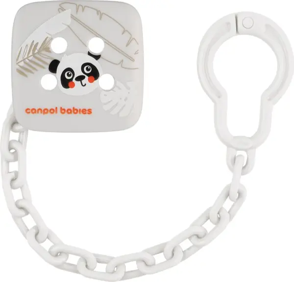 Canpol babies Canpol babies BabiesBoo Soothers Holder верижка за биберон Panda 1 бр.