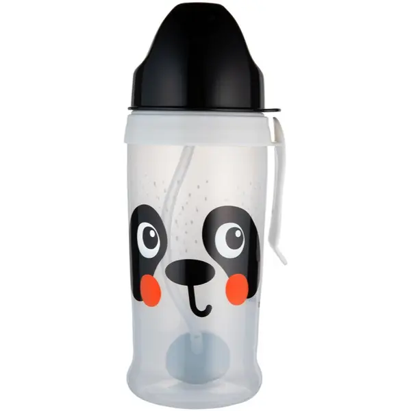 Canpol babies Canpol babies BabiesBoo Sport Cup спортна бутилка със сламка с тежест Panda 350 мл.