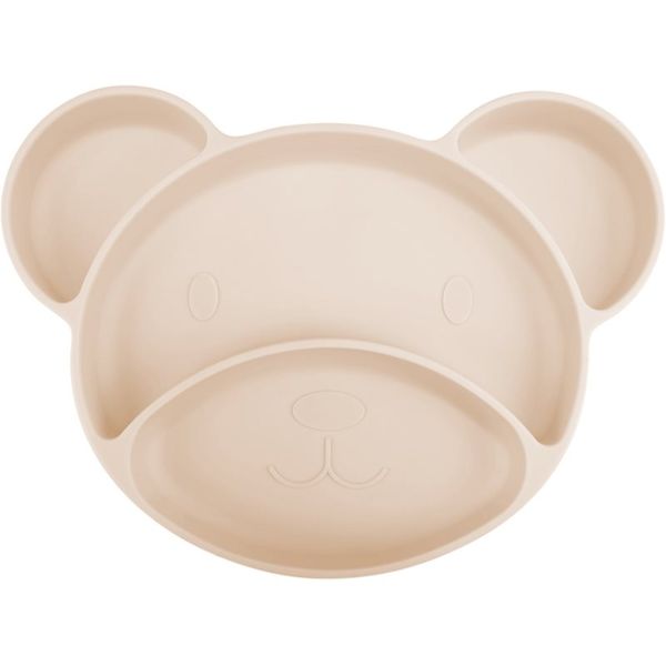 Canpol Babies Canpol babies Bear разделена чиния с вендуза Beige 1 бр.