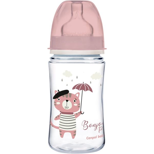 Canpol Babies Canpol babies Bonjour Paris бебешко шише 3m+ Pink 240 мл.