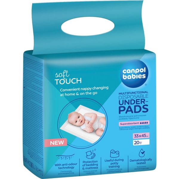 Canpol Babies Canpol babies Disposable Underpads еднократни подложки за смяна на пелените 33x45 cm 20 бр.