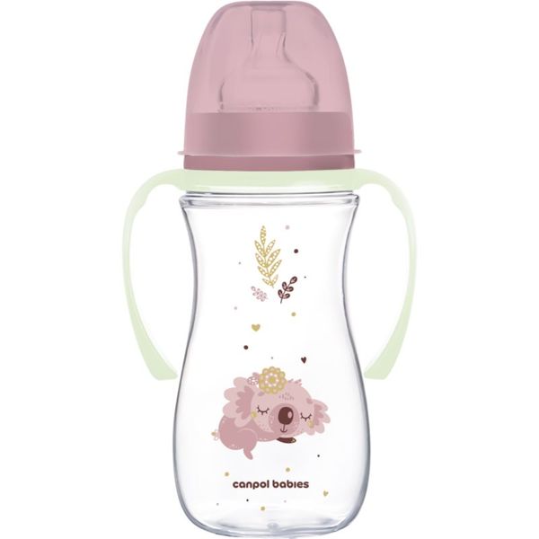 Canpol Babies Canpol babies EasyStart Sleepy Koala 300 ml бебешко шише 12 m+ Pink 300 мл.