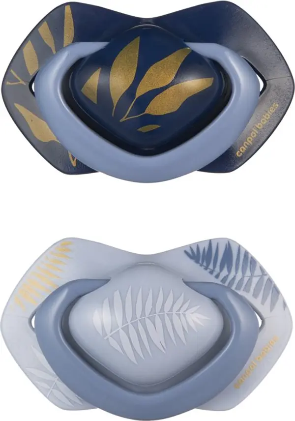 Canpol babies Canpol babies Light Touch Gold биберон 6-18m Blue 2 бр.