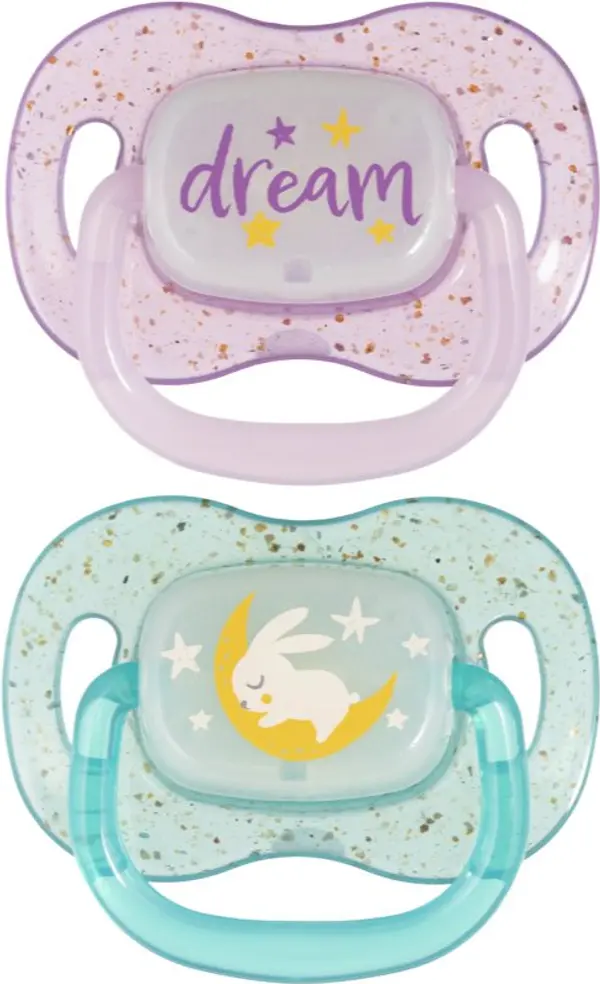 Canpol babies Canpol babies NIGHTGLOW Girl биберон 18m+ 2 бр.