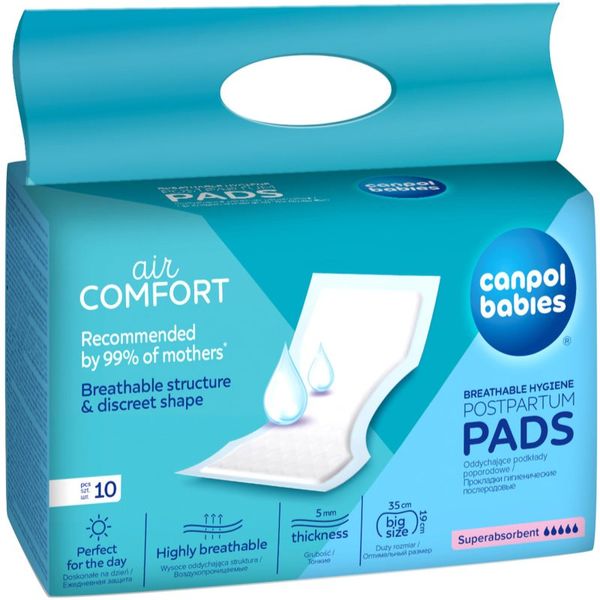 Canpol Babies Canpol babies Postpartum Pads дамски превръзки за след раждане Super Absorbent 10 бр.
