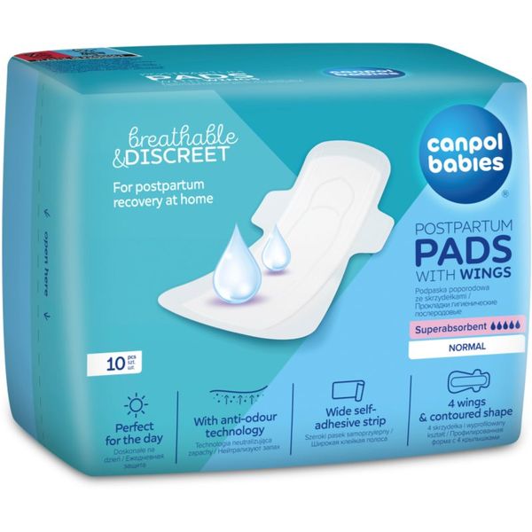 Canpol Babies Canpol babies Postpartum Pads With Wings дамски превръзки за след раждане дневен 10 бр.
