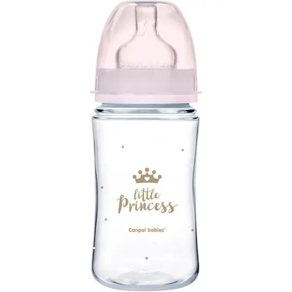Canpol babies Canpol babies Royal Baby бебешко шише 3m+ Pink 240 мл.