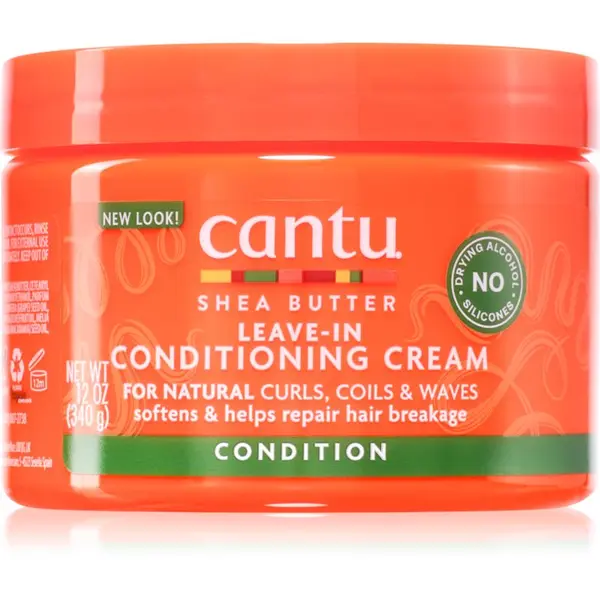 CANTU CANTU Shea Butter Leave-In Conditioning Cream балсам без отмиване за чуплива и къдрава коса 340 гр.